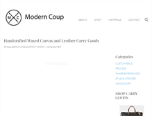 Tablet Screenshot of moderncoup.com